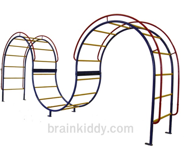 ปีนป่ายตัว M, เครื่องเล่นสนามกลางแจ้ง , เครื่องเล่นสนามแบบเหล็ก,ชิงช้า,สไลเดอร์,โยกเยกเหล็ก, ม้าหมุน, OutdoorPlayground, ราคาโรงงาน สินค้าสั่งทำ 10-20 วัน ขนาด 60x300x180 ซม.