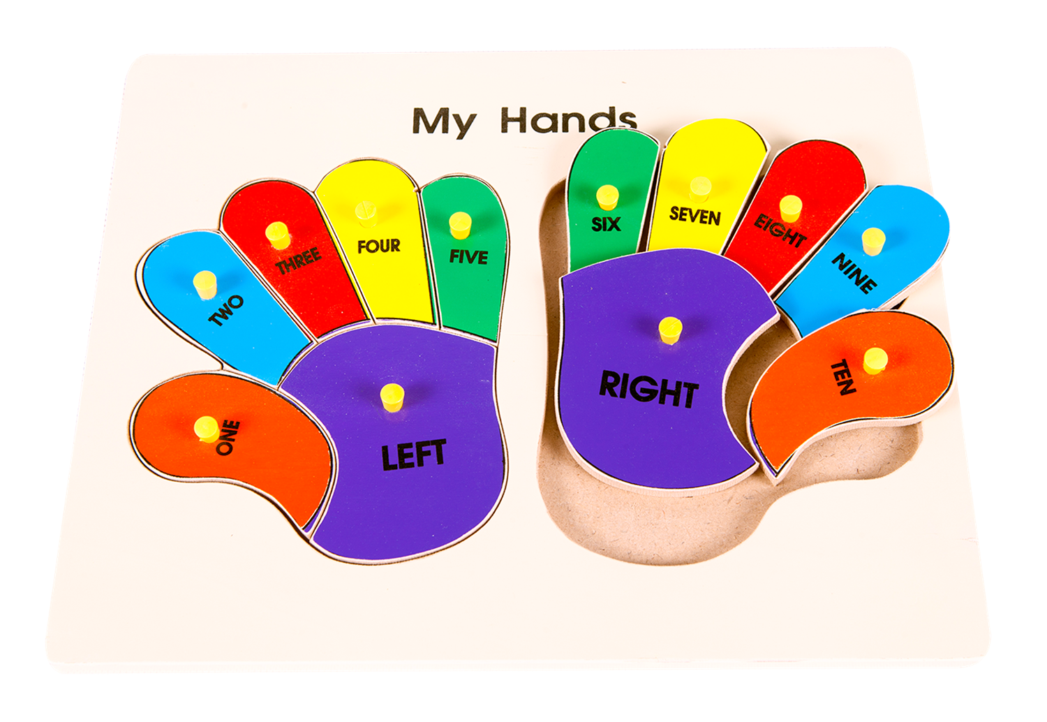 มือของฉัน ของเล่นเพื่อการศึกษา ของเล่นไม้สำหรับเสริมทักษะและพัฒนาการ