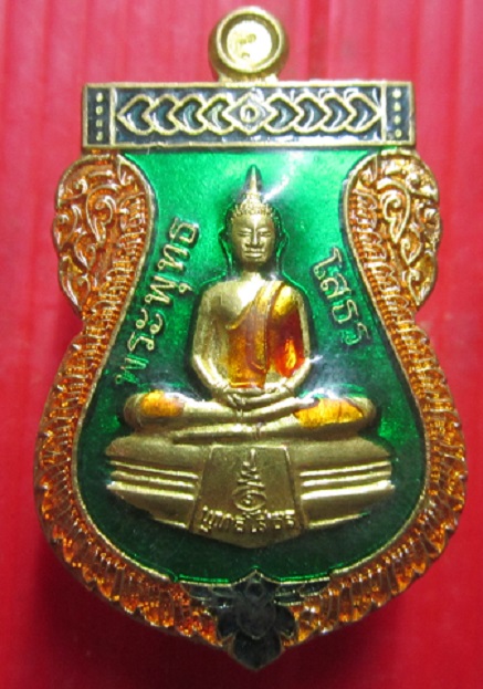 เหรียญลงยา เมตตามหานิยม พระพุทธโสธร วัดโสธรวราราม จ.ฉะเชิงเทรา ตอกโค๊ดธรรมจักร พร้อมหมายเลขกำกับ ราคาพร้อมส่งด่วน