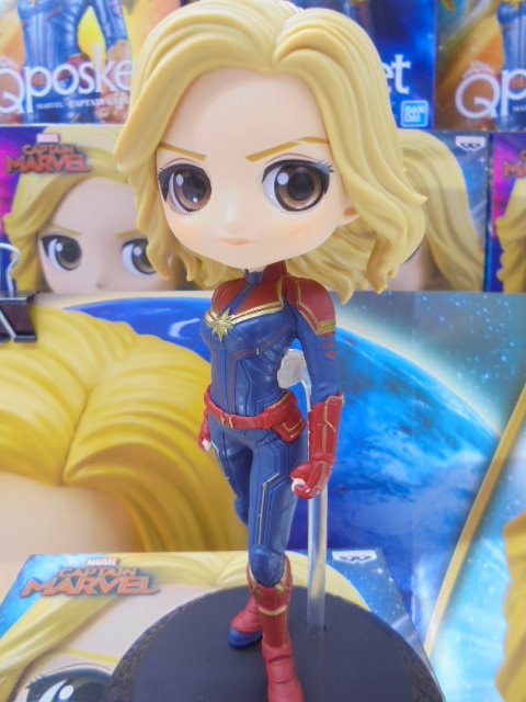 Captain Marvel - Pastel Color ของแท้ JP - Q Posket Banpresto [โมเดล Marvel]