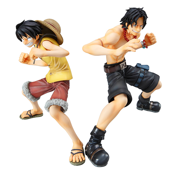 Brother Set ของแท้ JP แมวทอง - POP Deluxe Megahouse [โมเดลวันพีช] (2 ตัว)