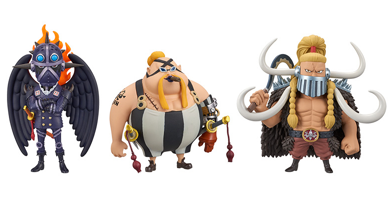 Kaido & All-Stars Set ของแท้ JP แมวทอง - WCF Banpresto [โมเดลวันพีช] (4 ตัว)