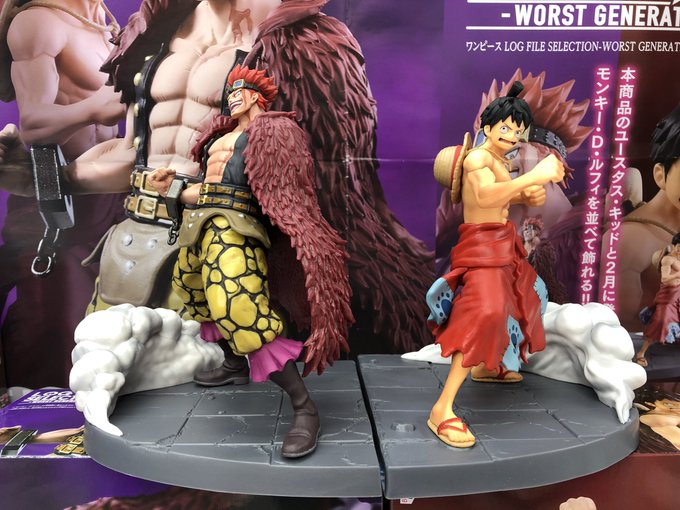 Luffy & Kid Wano ของแท้ JP แมวทอง - Log File Selection Banpresto [โมเดลวันพีช] (2 ตัว)
