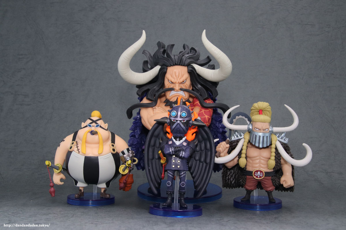 Kaido & All-Stars Set ของแท้ JP แมวทอง - WCF Banpresto [โมเดลวันพีช] (4 ตัว)