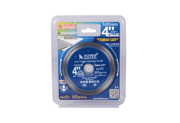 ใบเพชร 4 นิ้ว SUMO TURBO CUT ใบฟ้า