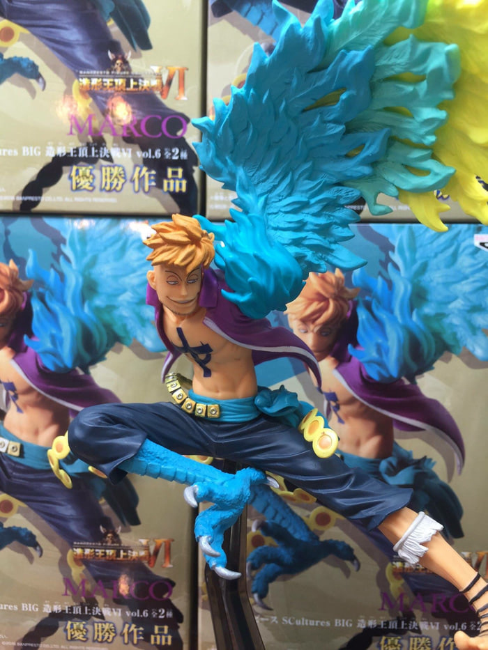 Marco & Ace ของแท้ JP แมวทอง - Scultures Banpresto [โมเดลวันพีช] (2 ตัว)