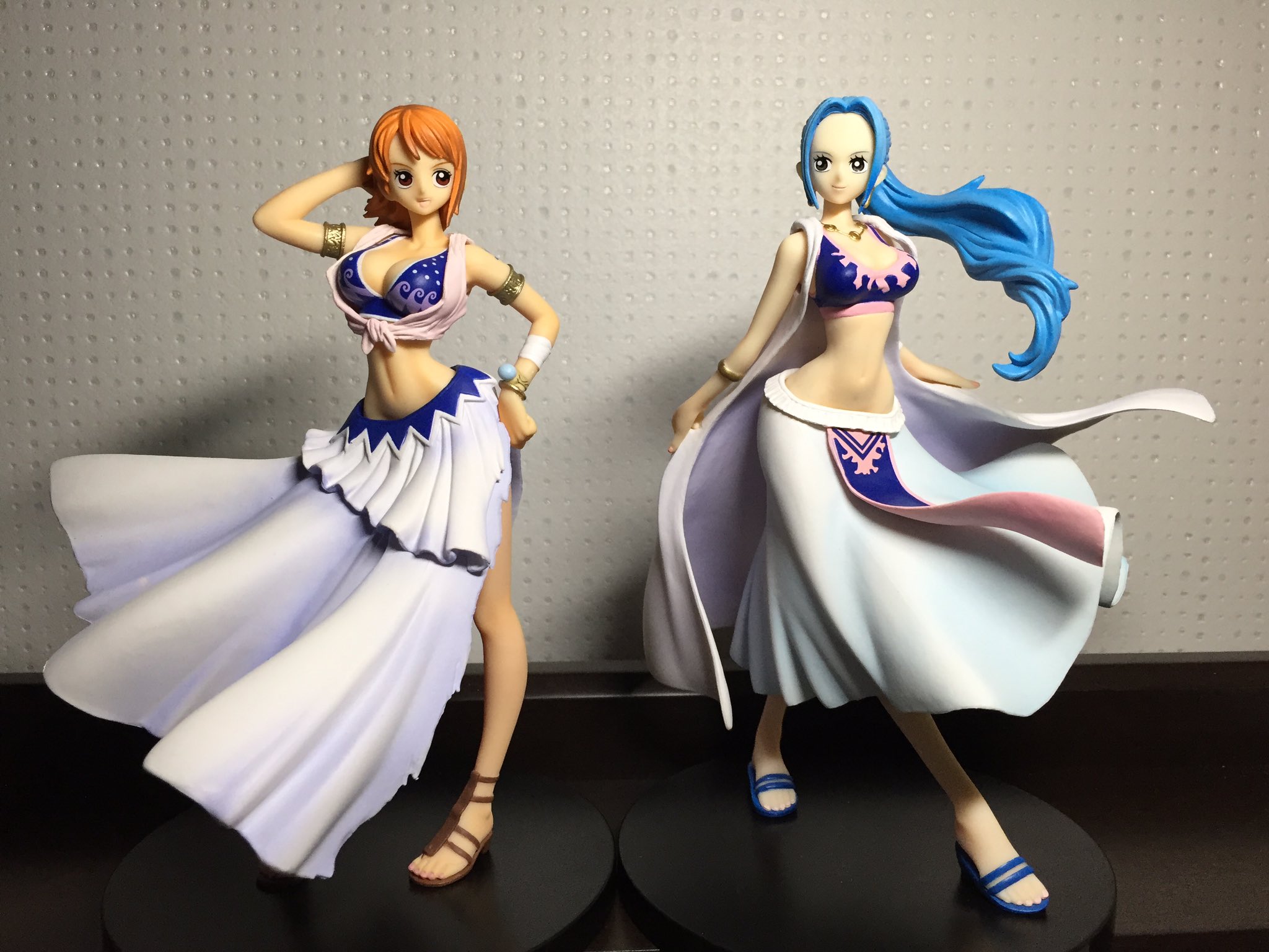 Nami & ViVi ของแท้ JP แมวทอง - Girls Snap Collection Banpresto [โมเดลวันพีช] (2 ตัว)
