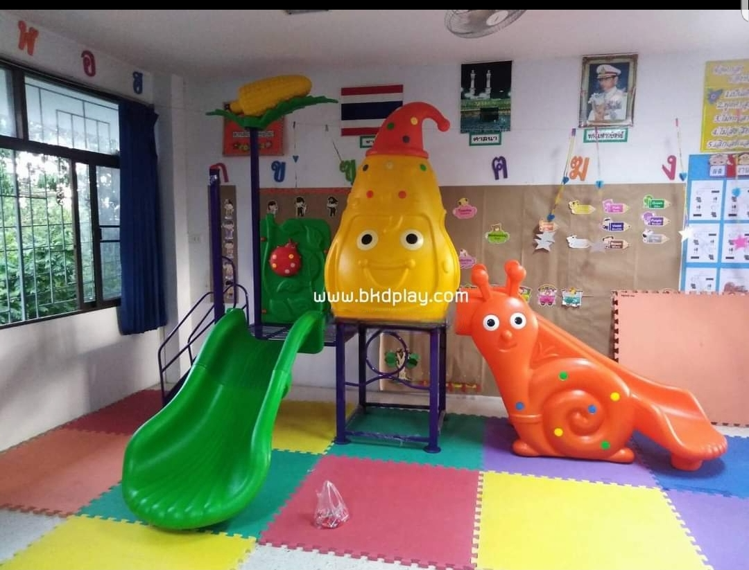 เครื่องเล่นสนามกลางแจ้ง ชุดหอยทากกับข้าวโพด เครื่องเล่นสนามในร่ม,ของเล่นเด็ก, สไลเดอร์ ,OutdoorPlayground ,IndoorPlayground, สินค้าพร้อมส่ง คิดค่าส่งตามจริง