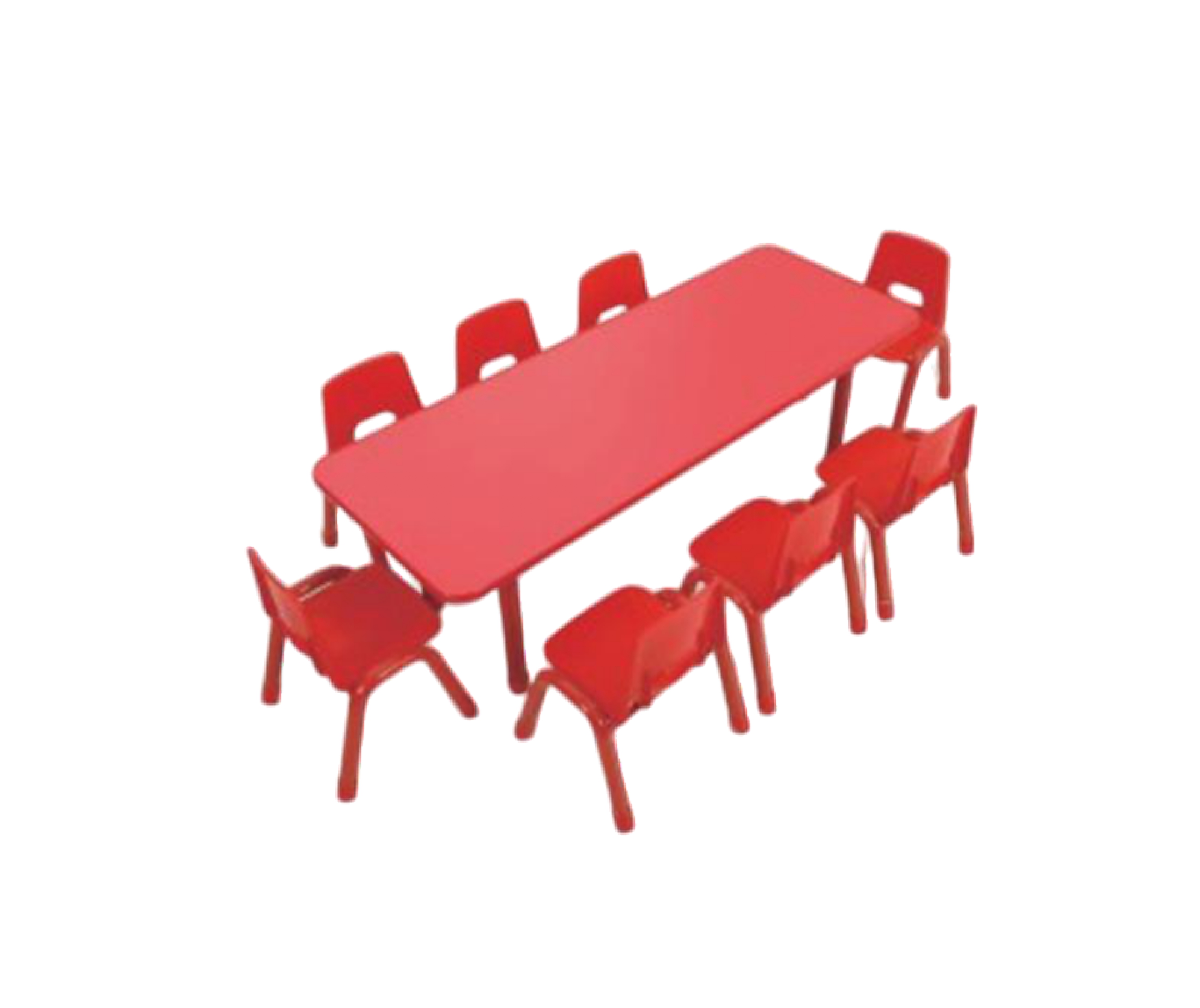 ชุดโต๊ะสี่เหลี่ยมผืนผ้า แบบยาว SET A พร้อมเก้าอี้ 10 ที่นั่ง โต๊ะเก้าอี้นักเรียน,โต๊ะเด็ก,เก้าอี้เด็ก,อนุบาล-ประถม,โต๊ะกิจกรรม,โต๊ะพลาสติกขาเหล็ก,โต๊ะเขียนหนังสือเด็ก สั่งนำเข้า ขนาดโต๊ะ 60x180x37-56 ซม.