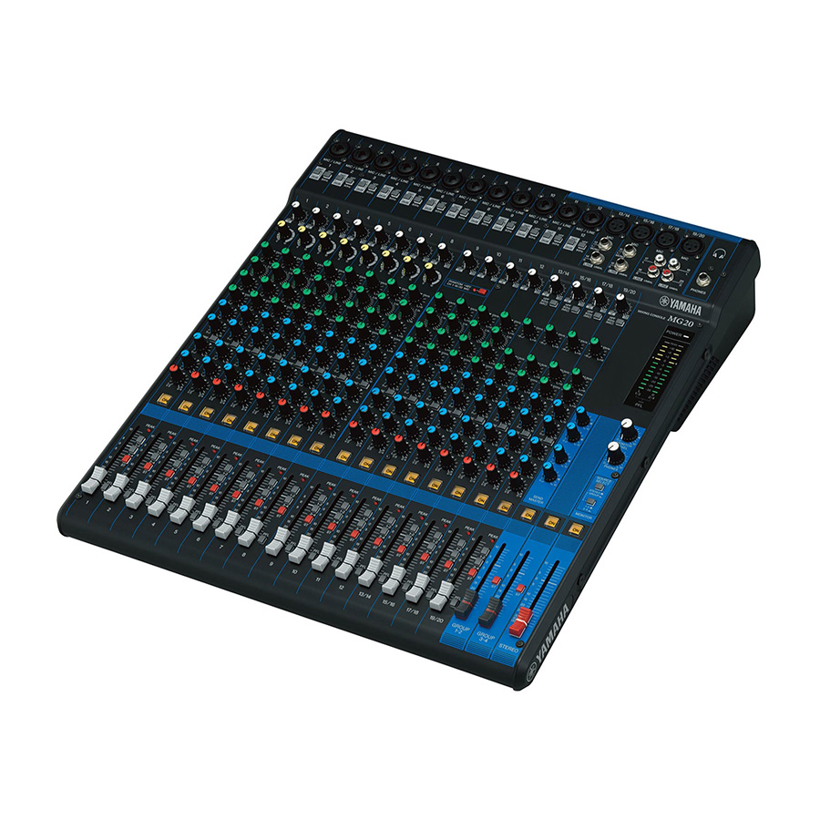 มิกเซอร์ YAMAHA MG20 Analog Mixer 20 Input (12 mono + 4 stereo) 4 Group Buses + 1 Stereo Bus 4 AUX