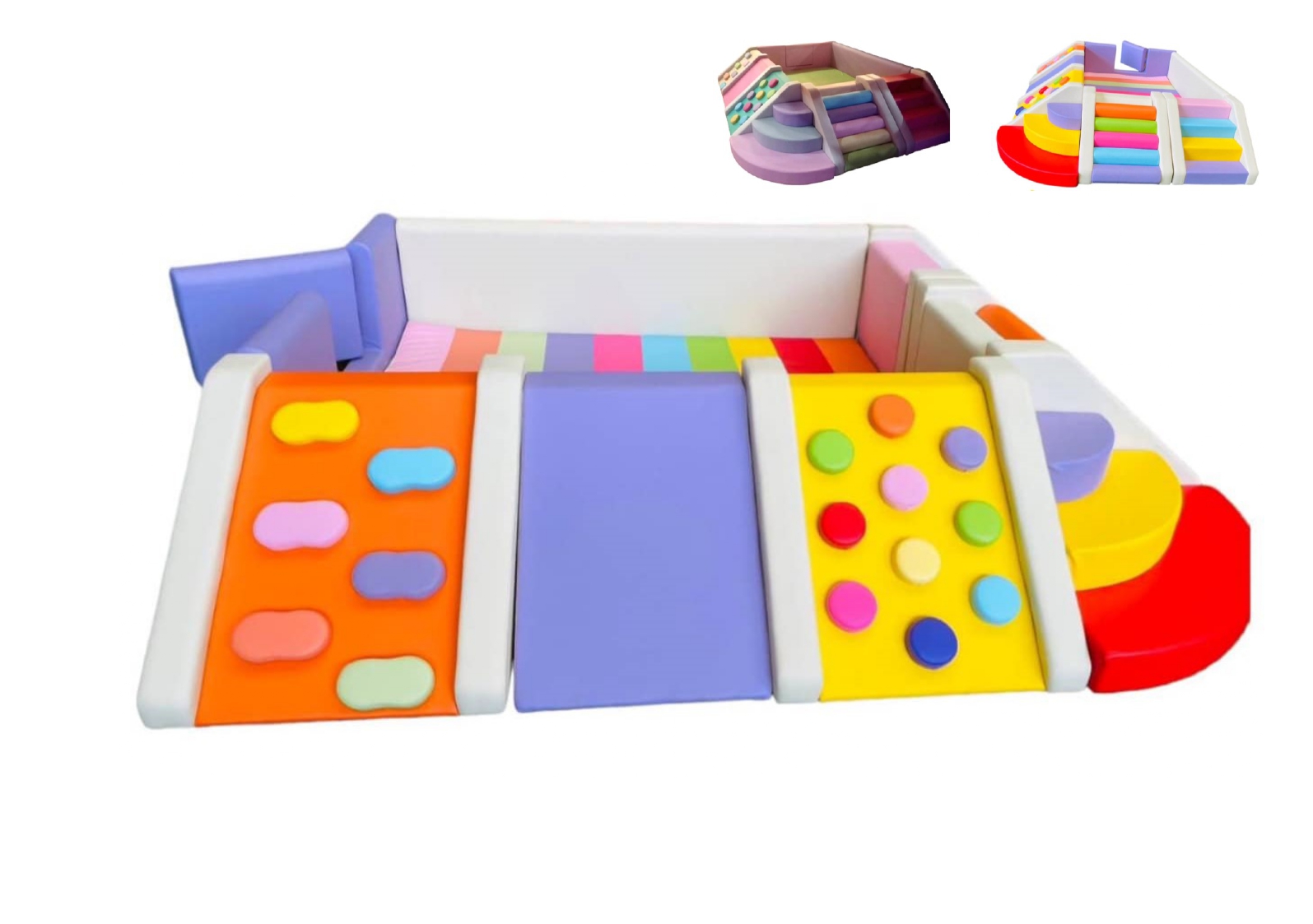 J-05678 ชุดปีนป่ายสี่เหลี่ยมรวมบ่อบอล , บ่อบอลรวมฐานผจญภัย เบาะนุ่ม เครื่่องเล่นในร่ม, หนัง pvc, พร้อมส่ง ขนาด : 310x250ซม.