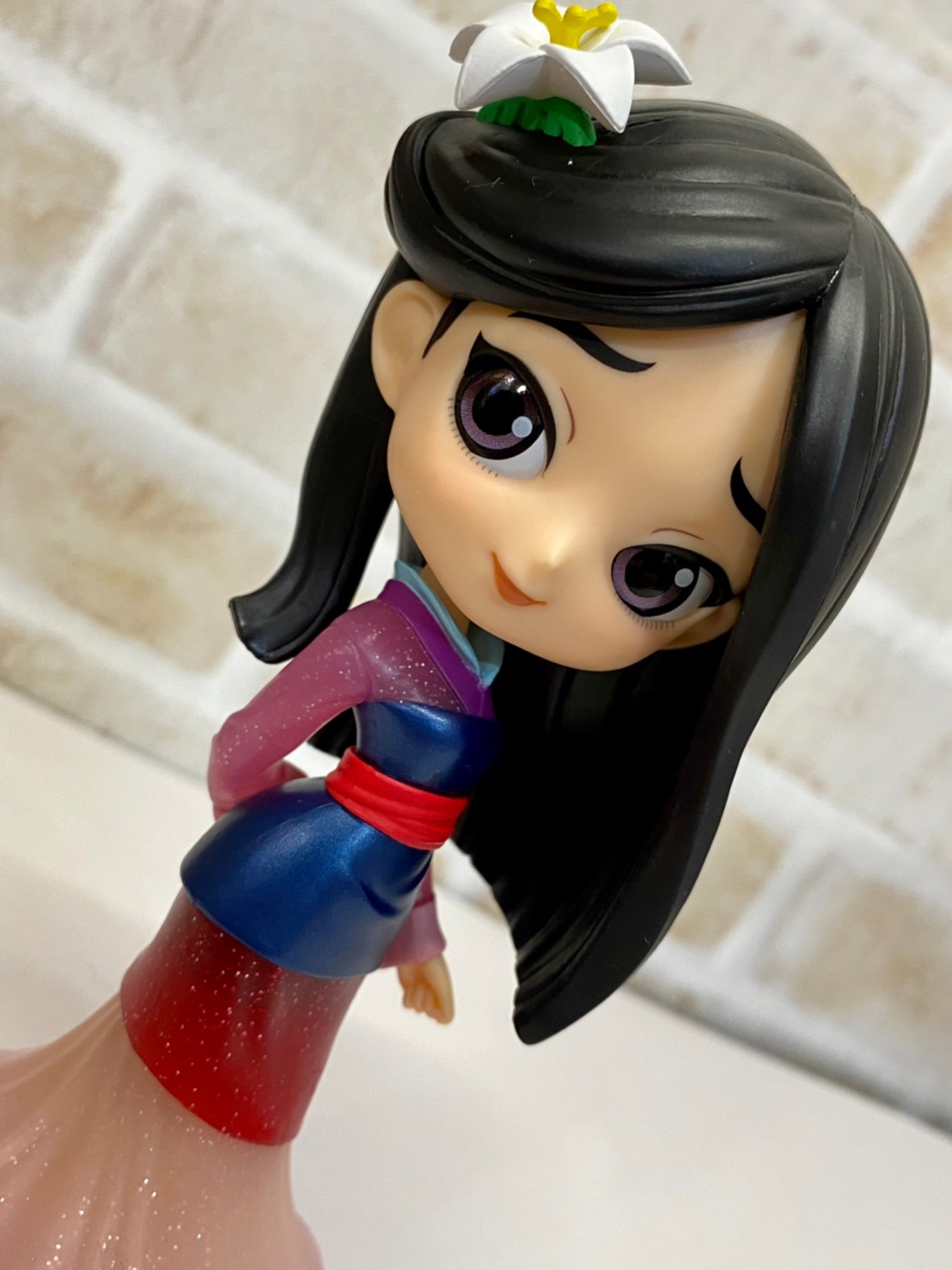 Mulan - Glitter Line ของแท้ JP - Q Posket Banpresto [โมเดล Disney]