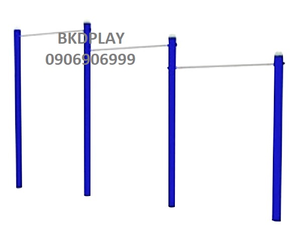 เครื่องออกกำลังกาย กลางแจ้ง ชุดอุปกรณ์ บริหารแขน หน้าอก หัวไหล่ แบบบาร์โหน 3 ระดับ ลานกีฬา อเนกประสงค์ สนามกีฬา ขนาด 11 x 450 x 260 ซม