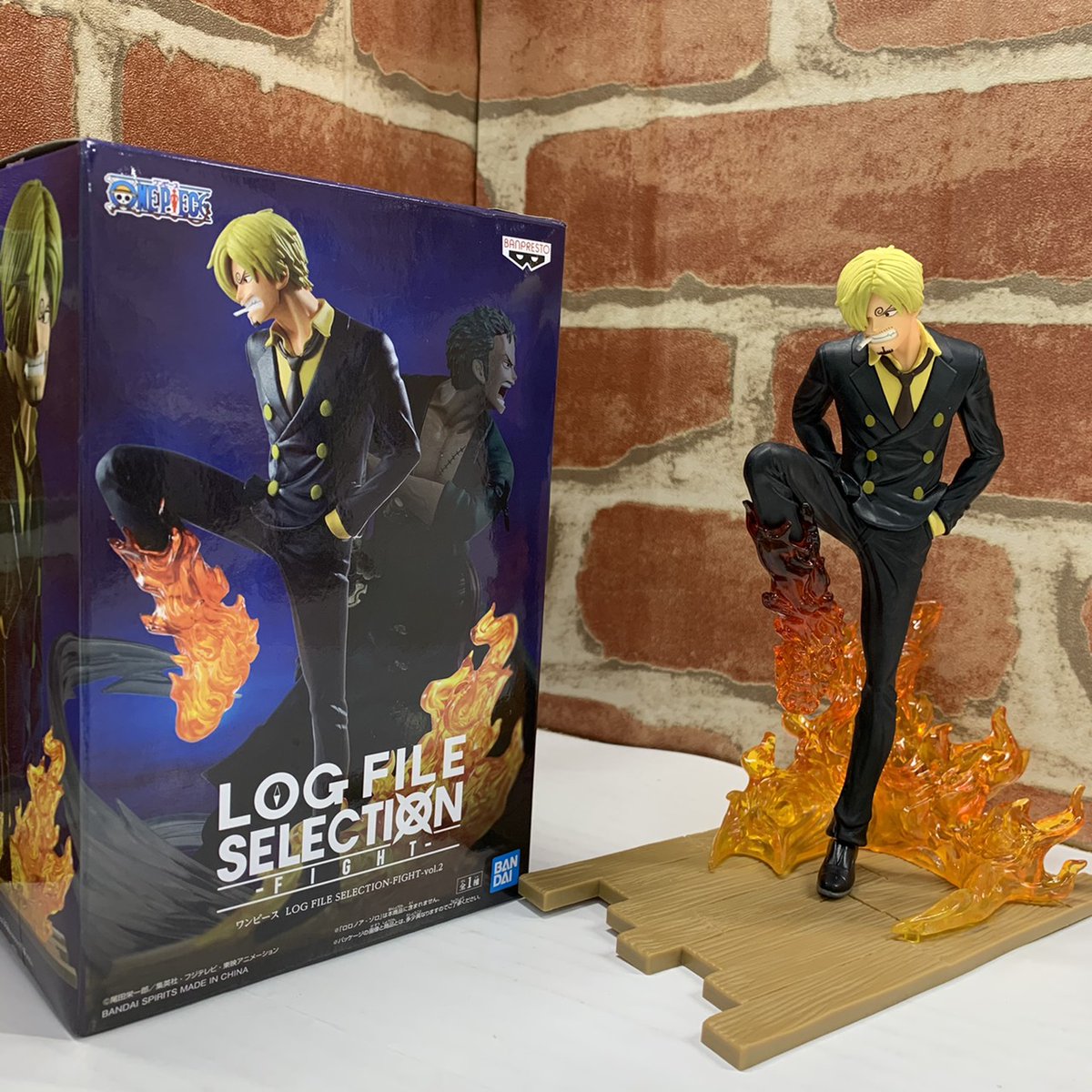 Zoro & Sanji ของแท้ JP แมวทอง - Log File Selection Banpresto [โมเดลวันพีช] (2 ตัว)