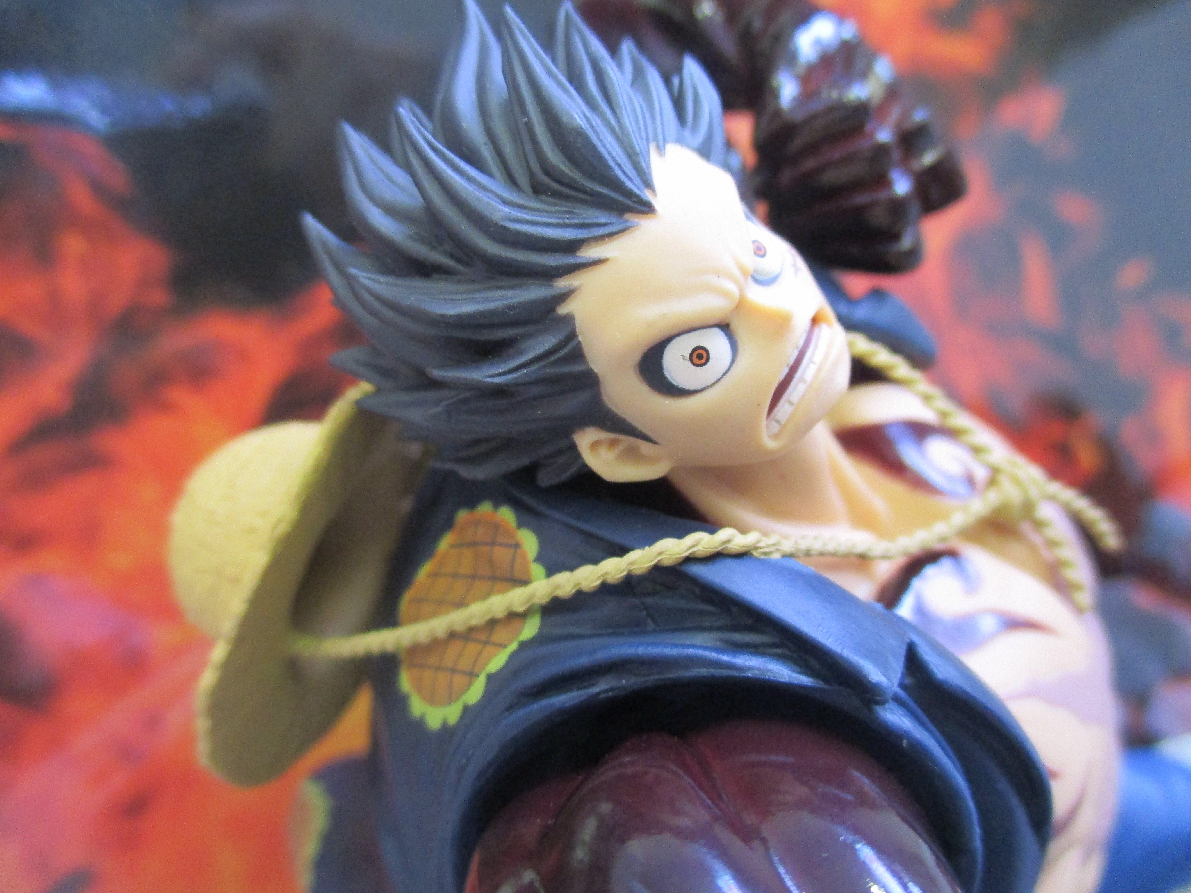 Luffy Gear 4 ของแท้ JP แมวทอง - Scultures Banpresto [โมเดลวันพีช]