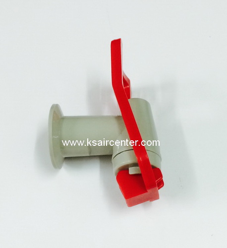 ก๊อกเกลียวใน นํ้าร้อน สีแดง SP (รหัสสินค้า 003008)