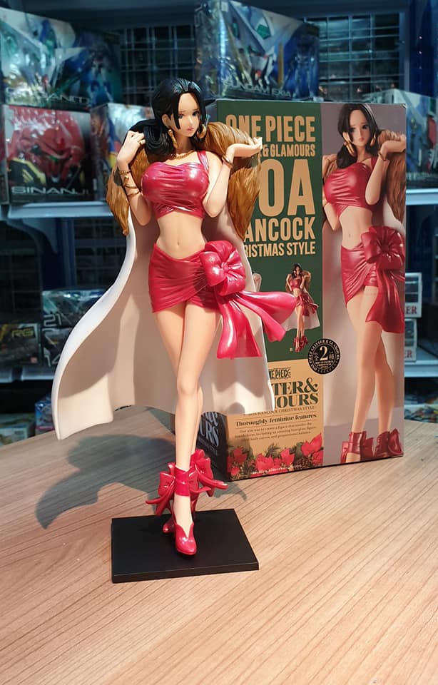 Boa Hancock Christmas Style ของแท้ JP แมวทอง - Glitter & Glamours Banpresto [โมเดลวันพีช]