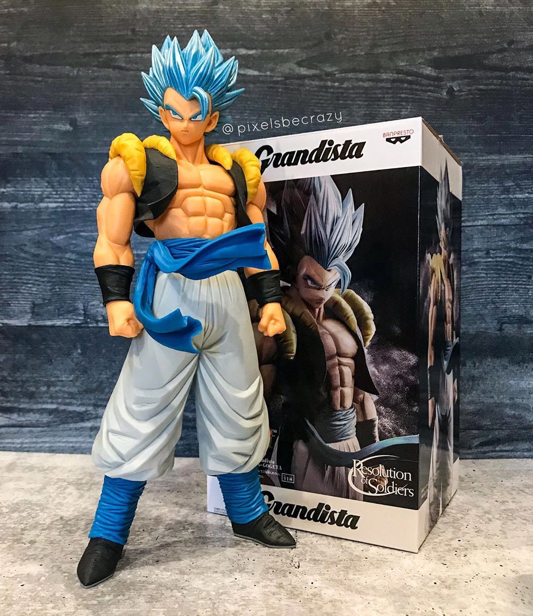Gogeta Super Saiyan Blue ของแท้ JP แมวทอง - Grandista Banpresto [โมเดลดราก้อนบอล]