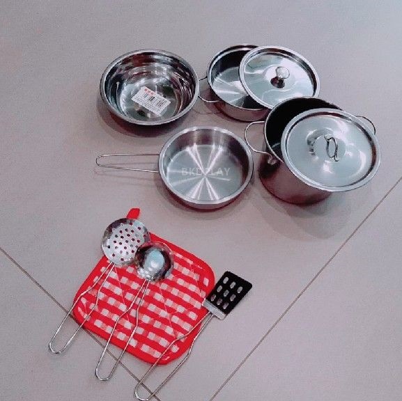 1500 เครื่องครัวอลูมิเนียม ของเล่นเสริมพัฒนาการ ,ของเล่นเสริมทักษะ,ของเล่นเด็ก, สื่อการสอนอนุบาล