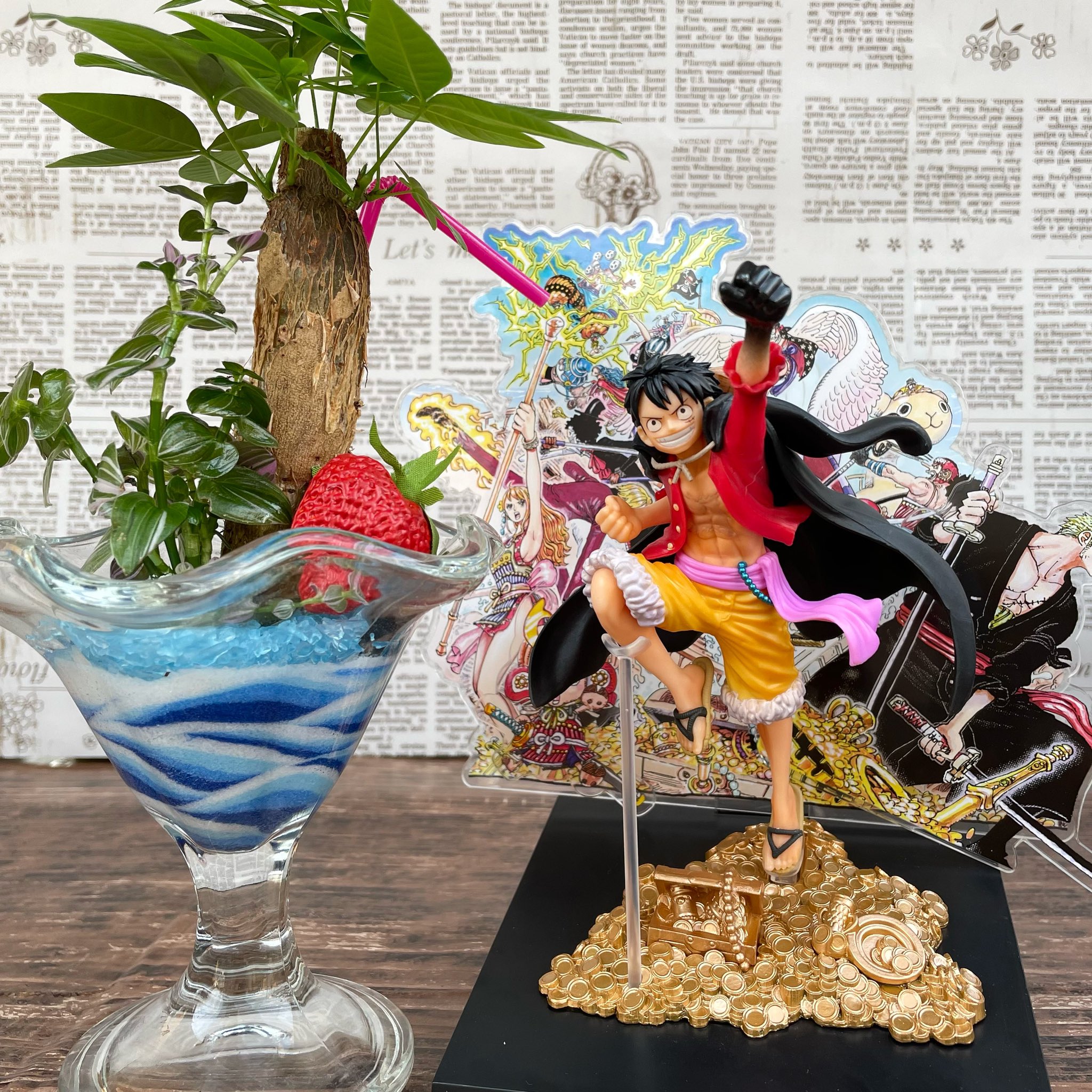 Luffy Wano ของแท้ JP แมวทอง - Ichiban Kuji Banpresto [โมเดลวันพีช]