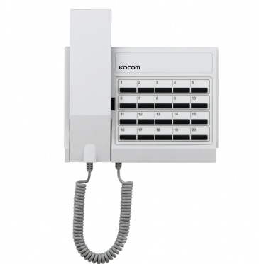 อินเตอร์คอม KOCOM INTERCOM รุ่น KIP-620ML สามารถเชื่อมต่อตัวลูกได้มากถึง 20 ตัว