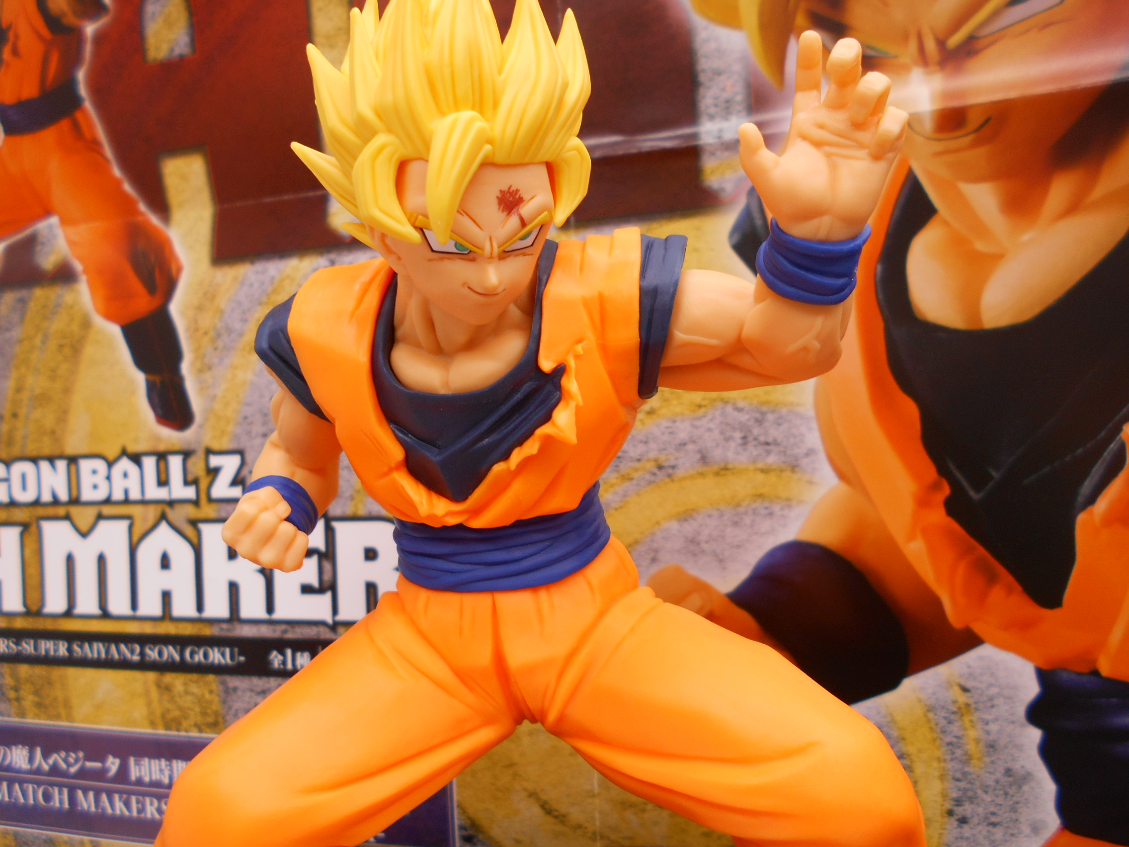 Goku & Vegeta ของแท้ JP แมวทอง - Match Makers Banpresto [โมเดลดราก้อนบอล] (2 ตัว)