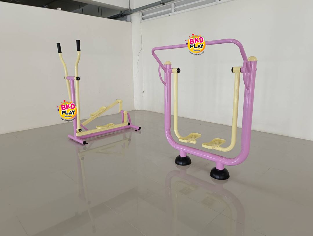 เครื่องออกกำลังกาย กลางแจ้ง ชุดอุปกรณ์ เดินอากาศ ไร้การกระแทก เดี่ยว ลานกีฬา อเนกประสงค์ สนามกีฬา ขนาด 46 x 110 x 143 ซม.