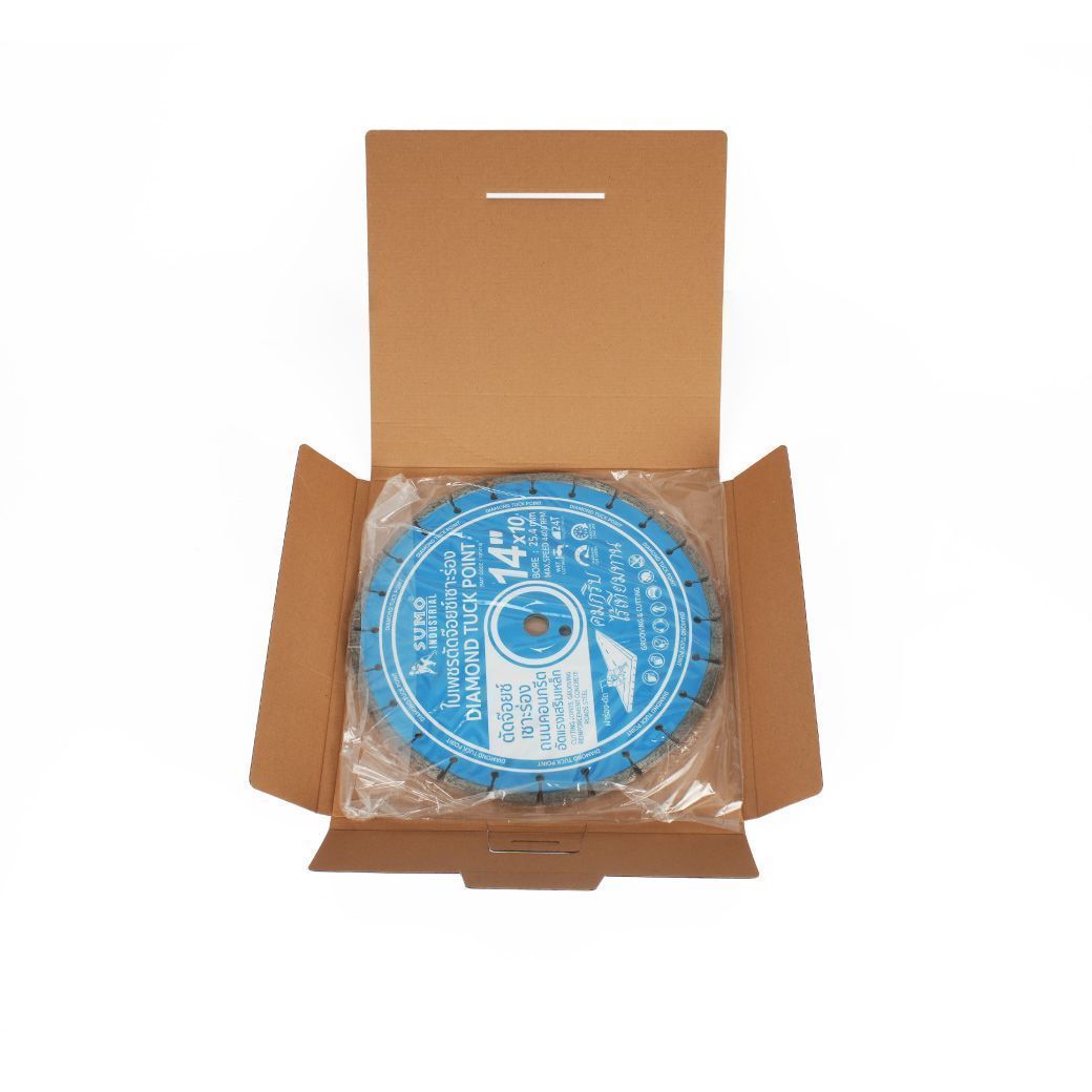 ใบเพชร 14นิ้วx10มม SUMO 101410 (สีฟ้าอ่อน)