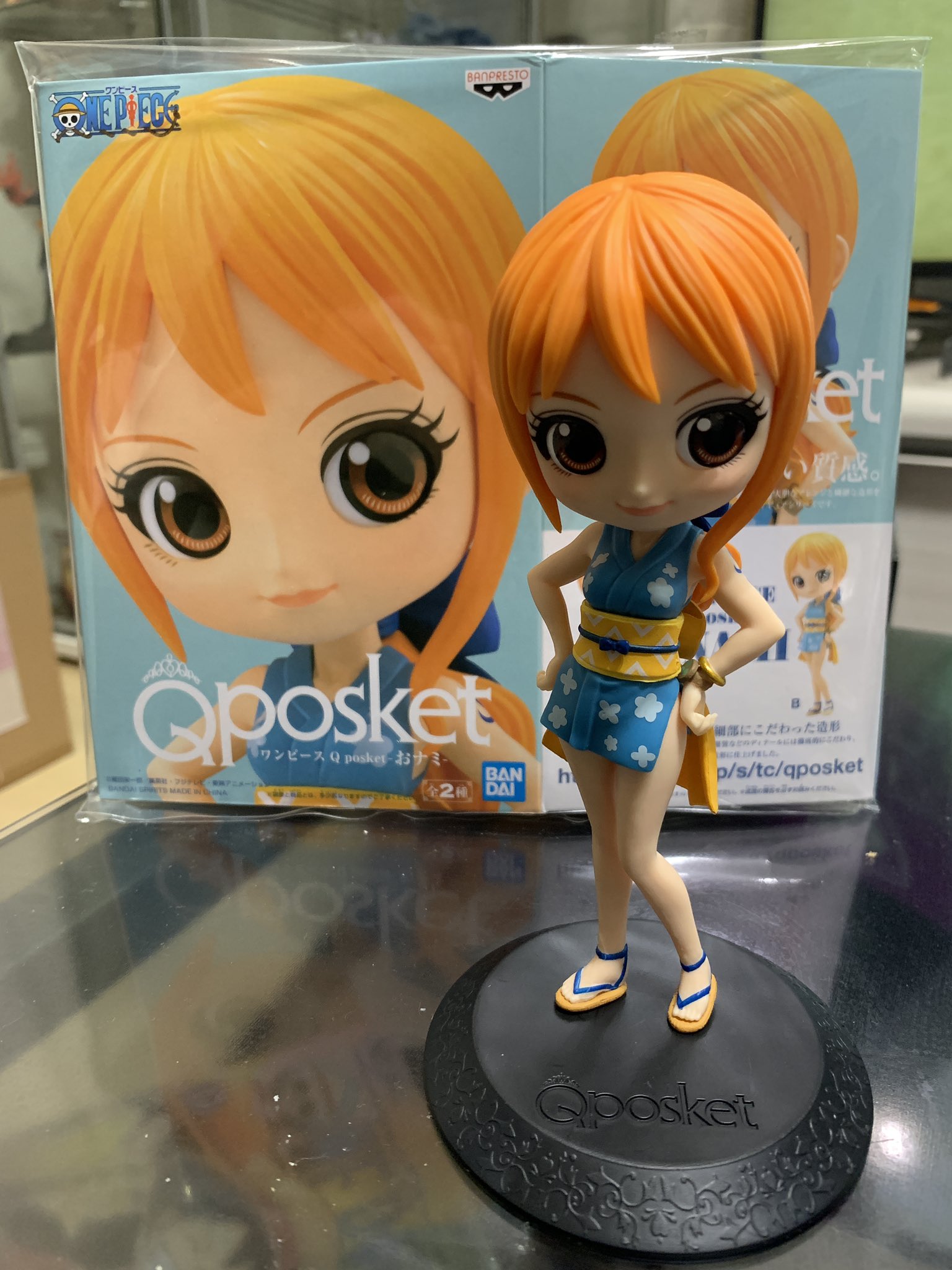 Nami Wano ของแท้ JP แมวทอง - Q Posket Banpresto [โมเดลวันพีช]