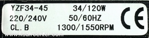 มอเตอร์ ตู้แช่ SP ขนาด 34 W (รหัสสินค้า 066013)