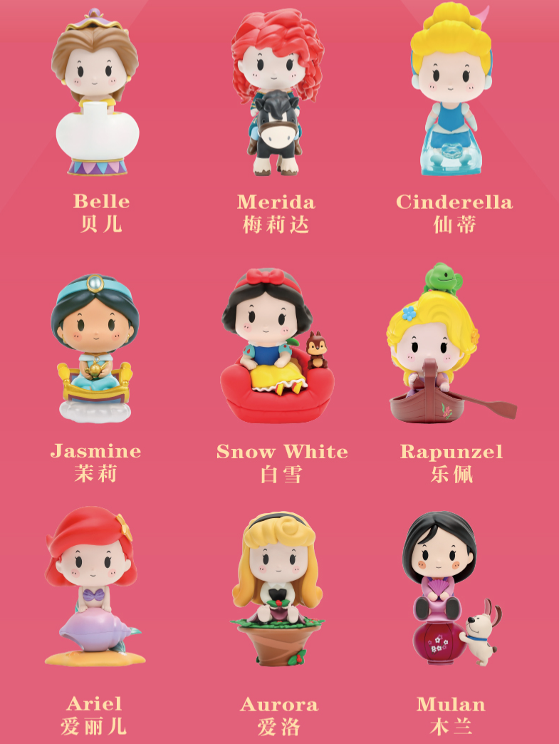 Disney Princess Exclusive Car Series - 100% - ของแท้ - Pop Mart [โมเดล Disney] (สินค้าพร้อมส่ง)