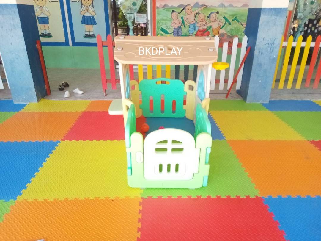 บ้านเด็กล้อมรั้ว มีคอกกั้น,บ้านเด็ก ,คอกกั้นเด็ก,บ้านพลาสติก บ้านสุนัข ของเล่น,พร้อมส่ง