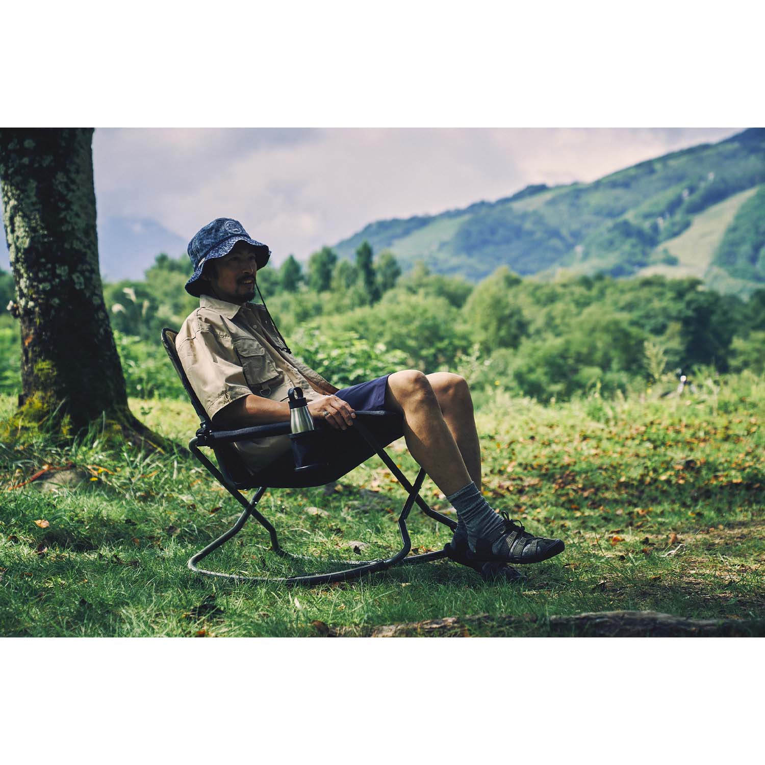 JP Chair Cross Rocker Olive 39178