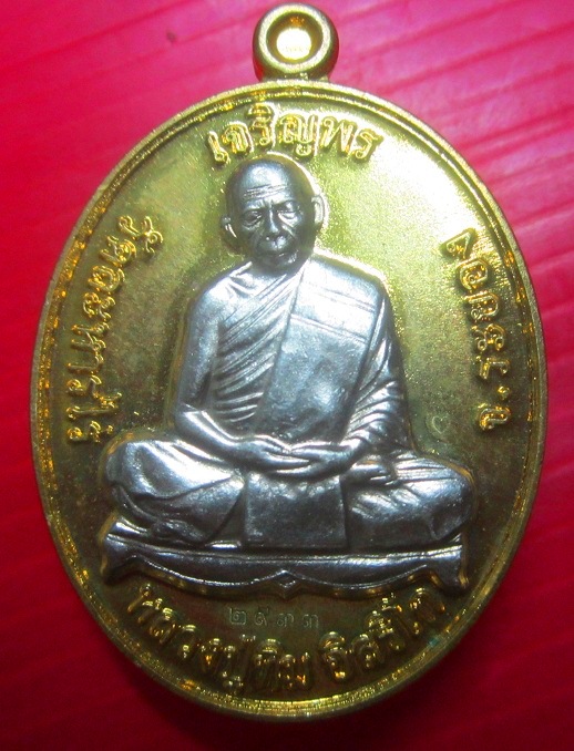 เหรียญเจริญพรบน หลวงปู่ทิม วัดระหารไร่ จ.ระยอง ปี2558 โชคดี มั่งมี ศรีสุข โค๊ดหมายเลขสวยครับผม