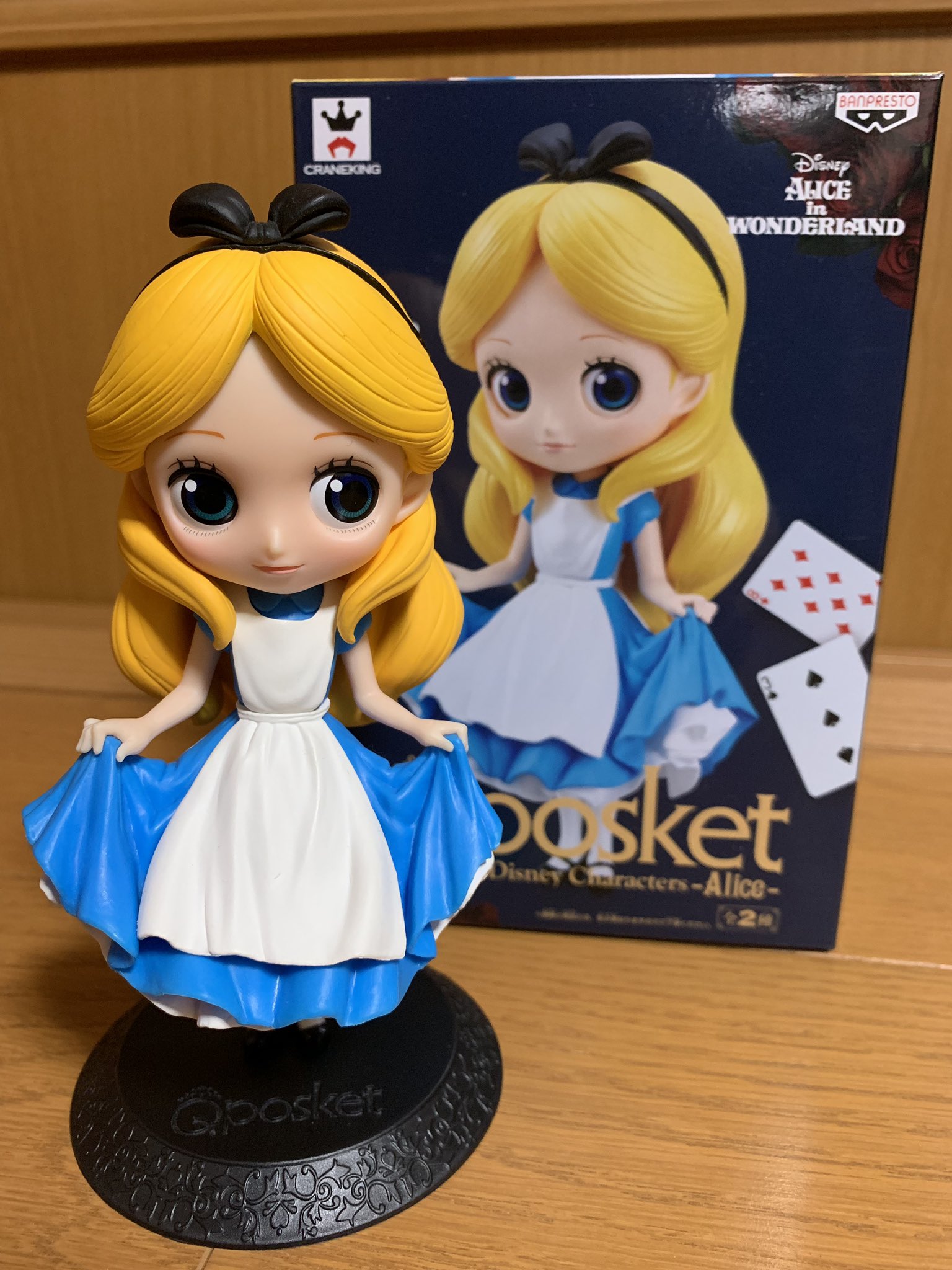 Alice - Normal Color ของแท้ JP - Q Posket Banpresto [โมเดล Disney]