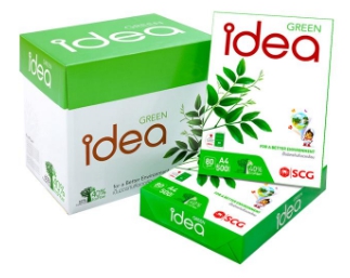กระดาษถ่ายเอกสาร [Idea Green] 80g A4 (500 แผ่น)