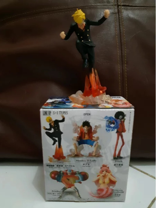 Sanji ของแท้ JP แมวทอง - Attack Motions Bandai [โมเดลวันพีช]