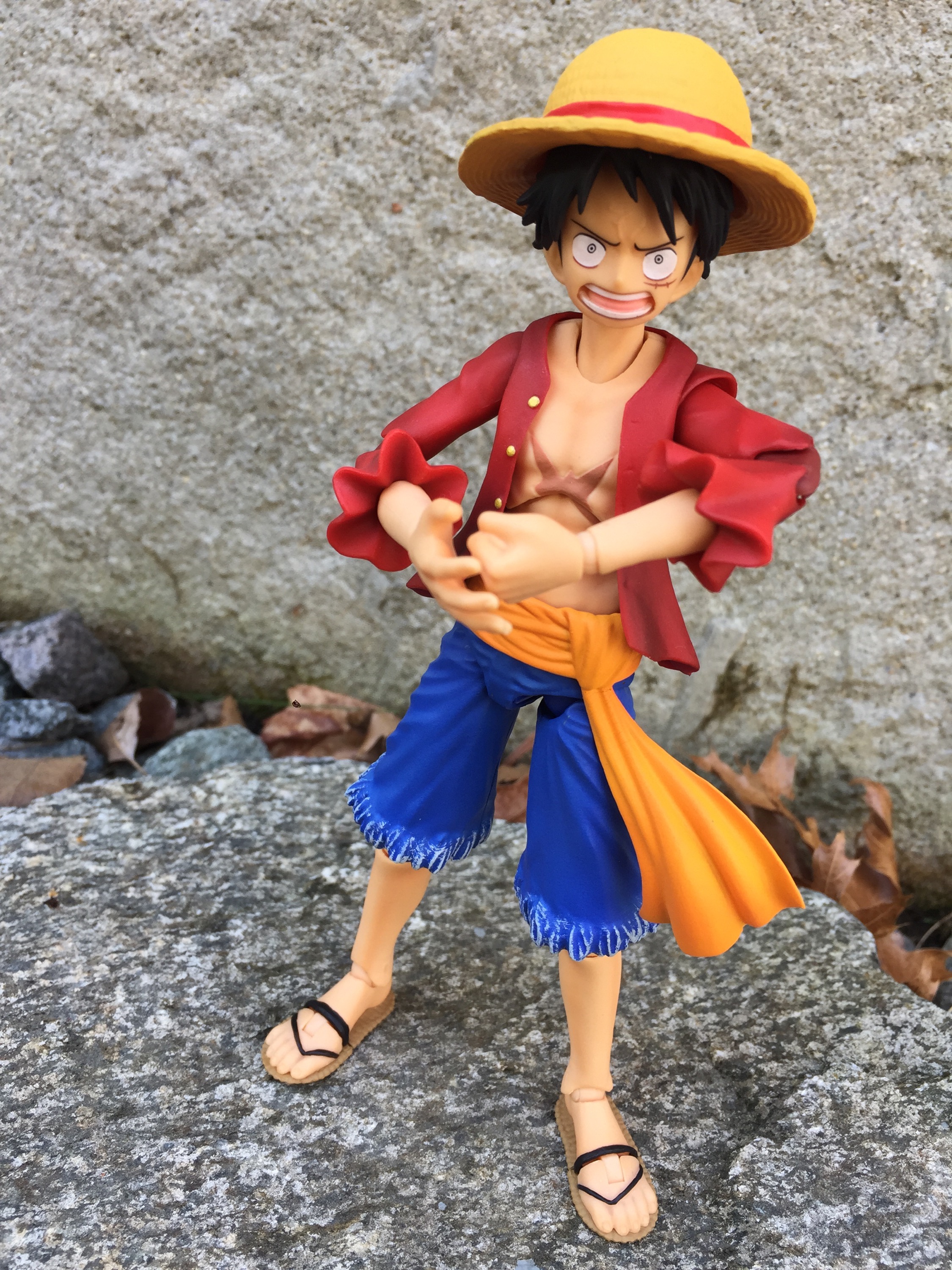 Luffy (ขยับได้) ของแท้ JP แมวทอง - Variable Action Heroes Megahouse [โมเดลวันพีช]