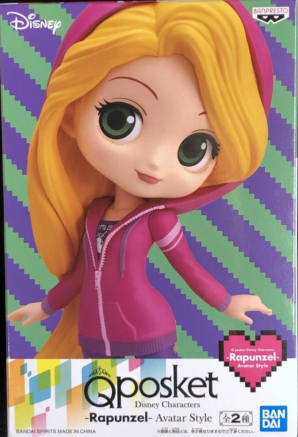 Rapunzel Avatar Style - Normal Color ของแท้ JP - Q Posket Banpresto [โมเดล Disney]