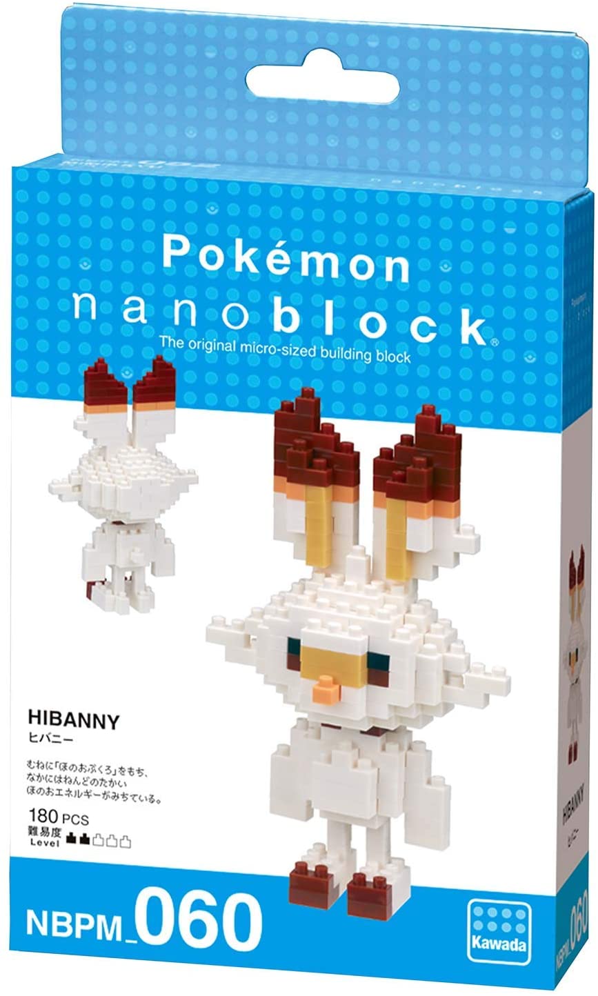 Scorbunny (แบบประกอบ) ของแท้ JP - Nanoblock Kawada [เลโก้โปเกมอน]