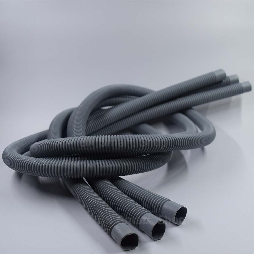 สายย่น ท่อย่น เส้นผ่าศูนย์กลางประมาณ 19 มม. ยาว 146 ซม. 1 เส้น ใช้สำหรับต่อกับปั้มน้ำเพื่อส่งน้ำ