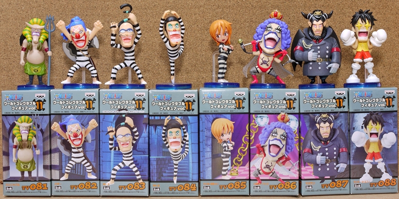 Impel Down Set ของแท้ JP แมวทอง - WCF Banpresto [โมเดลวันพีช] (8 ตัว)