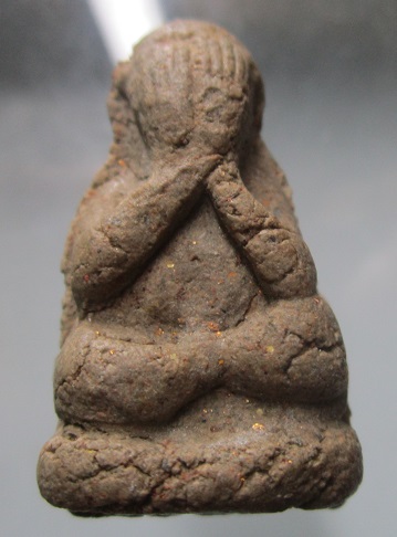 พระรูปหล่อ พระปิดตา เนื้อผงว่านมวลสาร ไม่ทราบที่