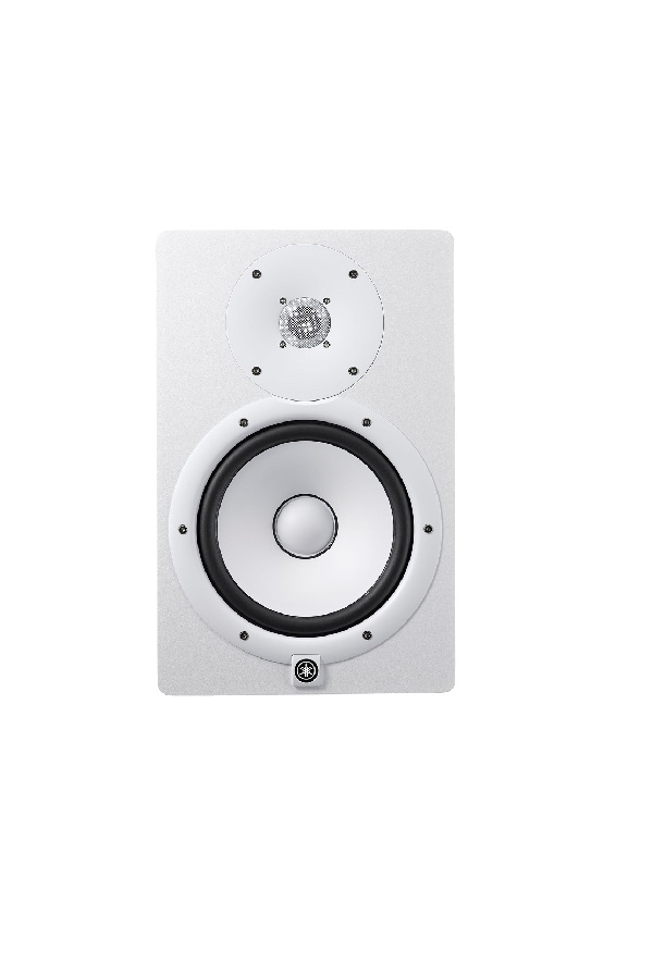 ลำโพงสตูดิโอ YAMAHA HS8W 2-way bass-reflex bi-amplified nearfield studio monitor with 8" cone woofer and 1" dome tweeter.(White)