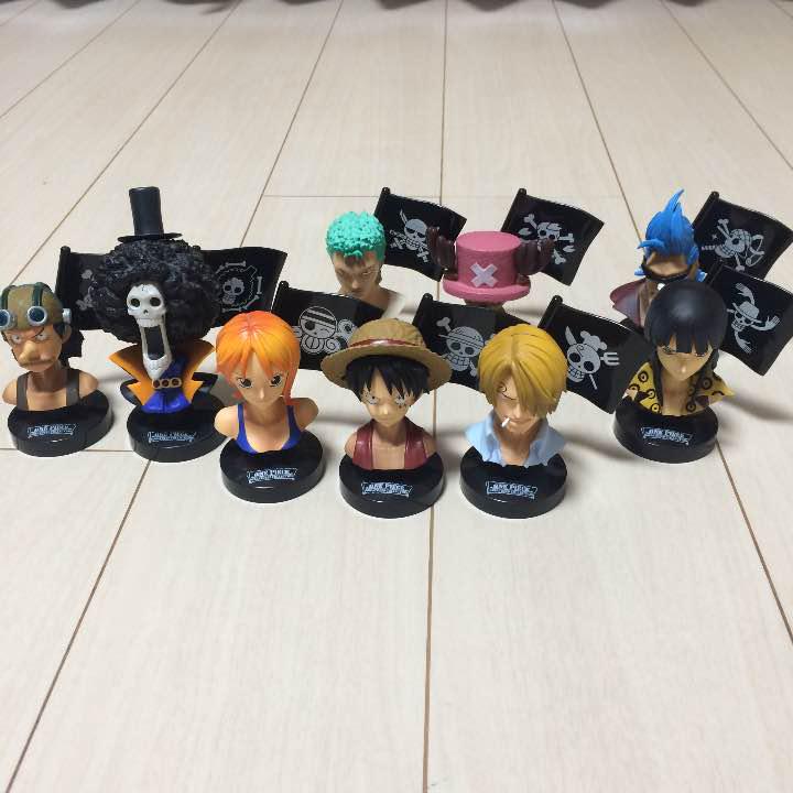 Straw Hat Pirates Set ของแท้ JP แมวทอง - Greatdeep Collection Bandai [โมเดลวันพีช] (9 ตัว)