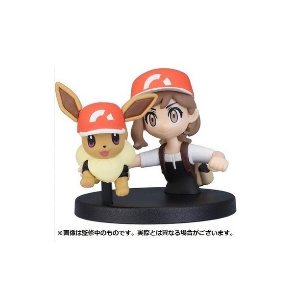 Eevee & Trainer ของแท้ JP - Pokemon Center [โมเดลโปเกมอน] (2 ตัว)