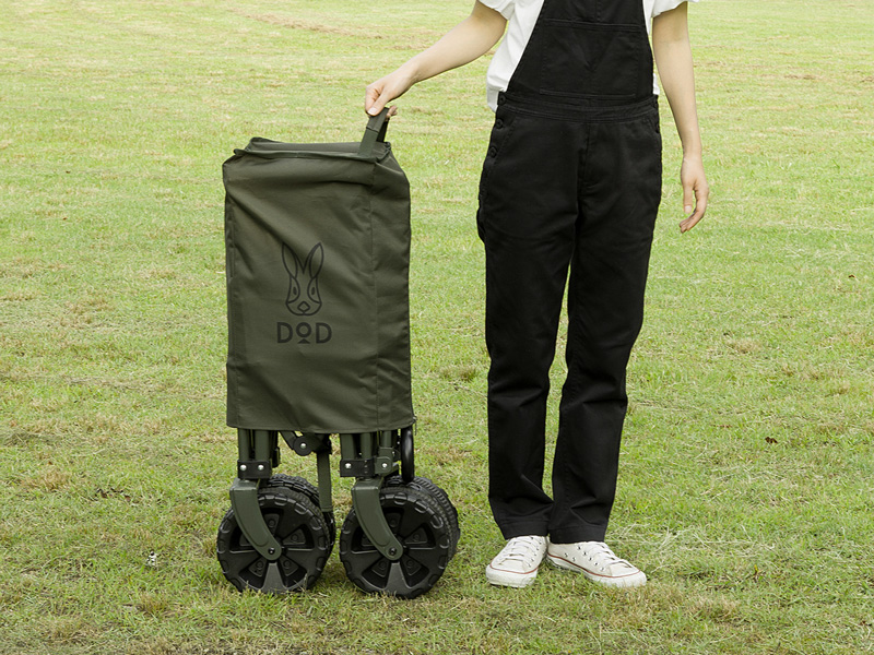 DoD Folding Carry Wagon Washable Fat Tire Khaki C2-834-KH