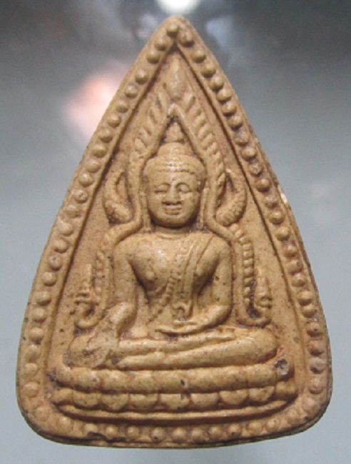 พระเนื้อผง พระพุทธชินราช เม็ดข้าง หลังเรียบ ไม่ทราบที่