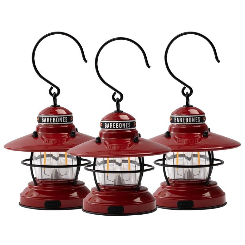 Mini Edison Lantern Red - 3 Pack (Limited) LIV-277