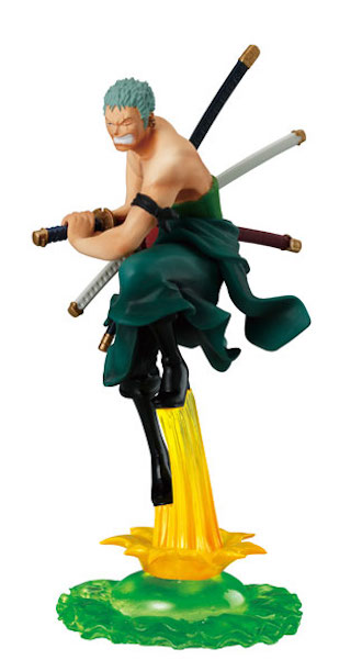 Zoro ของแท้ JP แมวทอง - Attack Motions Bandai [โมเดลวันพีช]